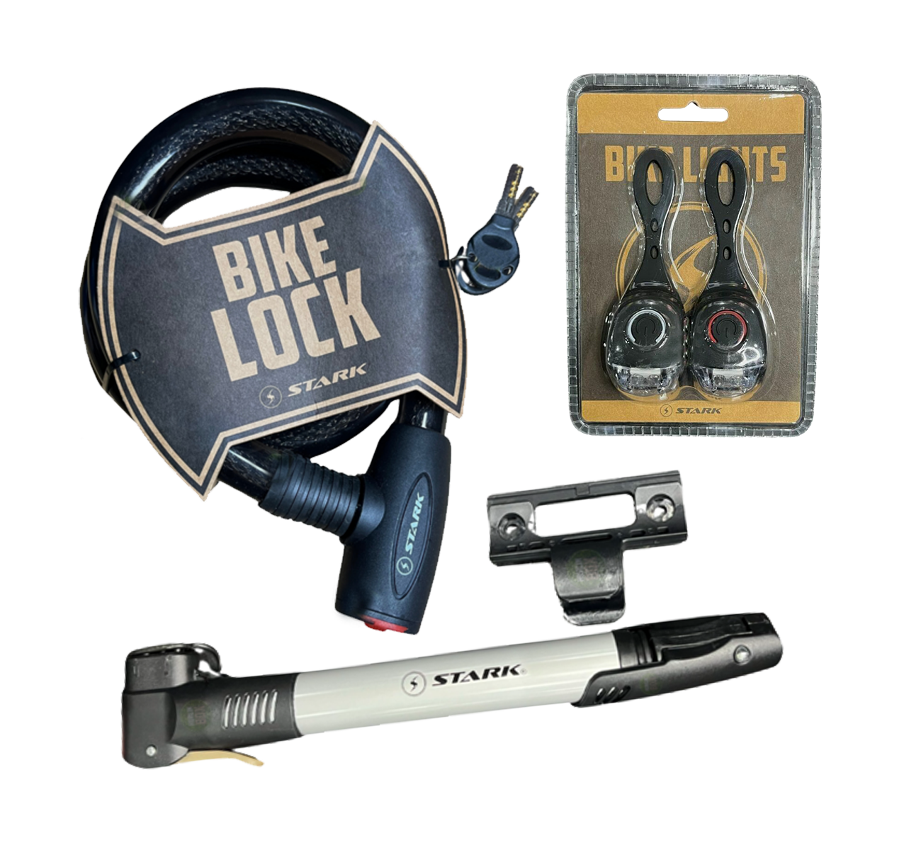 COMBO INFLADOR LINGA Y LUCES RC50 CR-100 L500 STARK