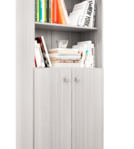 BIBLIOTECA CON PUERTAS BAJAS 1,35 M JACARANDA 1451 ORLANDI