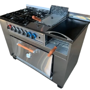 COCINA 4 HORNALLAS CON PLANCHA FREIDORA CARLITERO