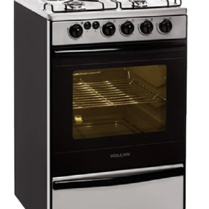 COCINA 55 CM ACERO INOXIDABLE 4 HORNALLAS 89673VM VOLCAN
