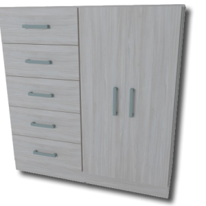 CHIFONIER 1.20MTS LINEA NORDICA JACARANDA 3405 ORLANDI