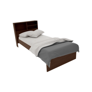 CAMA 1 PLAZA CON REPISA WENGUE 87 ORLANDI