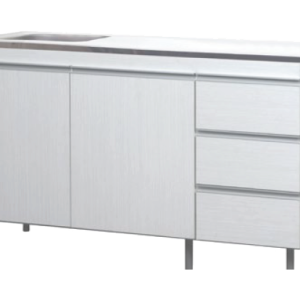 BAJOMESADA 1.40 LINEA ARCO ROBLE BLANCO C/ MESADA ACERO REVERSIBLE 31604772 RICCHEZZE
