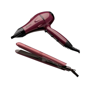 COMBO SECADOR DE PELO Y PLANCHITA RVDR-5230 REVLON
