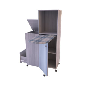 CENTRO PLANCHADO COMBINADO CAJON Y CANASTO JACARANDA