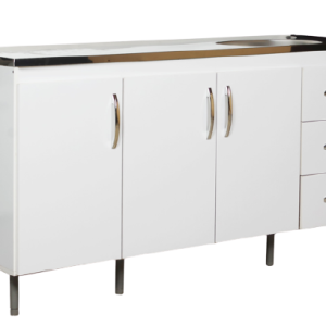 BAJOMESADA 1.60 LINEA ARCO BLANCO CON BACHA