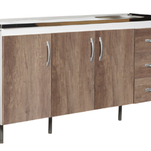 BAJOMESADA 1.60 LINEA ARCO NEBRASCA CON BACHA