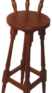 BANQUETA ALGARROBO CON RESPALDO