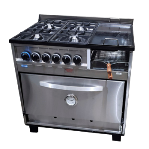 COCINA 4 HORNALLAS CON PLANCHA Y CARLITERO - AI-15ECGPB AB/4