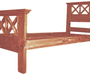 CAMA DE PINO 2 PLAZAS