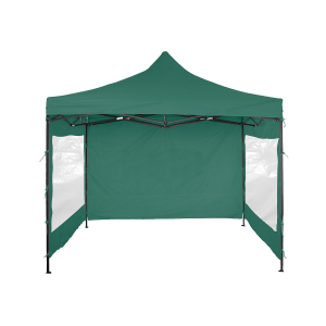 GAZEBO CON PAREDES 3X3 MTS VERDE PLEGABLE 16896 LAURY
