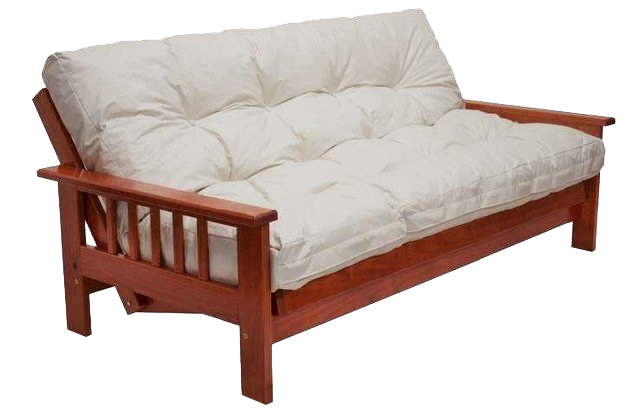 FUTON 3 CUERPOS TABACO LAQUEADO DE FRANCE