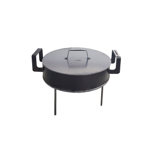 DISCO PAELLERO 40CM DIAMETRO CON PATAS DESMONTABLES + TAPA BROGAS