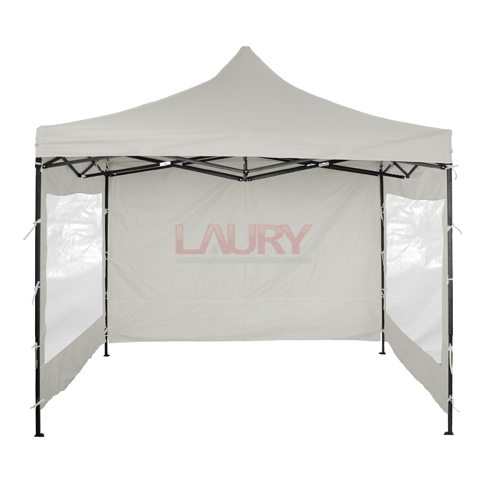 GAZEBO CON PAREDES 3X3 MTS BLANCO PLEGABLE 16893 LAURY