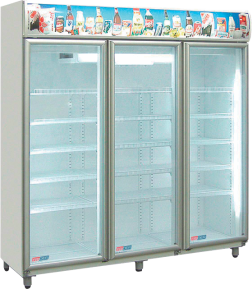 EXHIBIDORA VERTICAL 3 PUERTAS PREMIUM