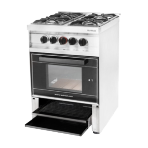COCINA MINI 4 HORNALLAS CON VISOR Y PARRILA 575-GNVVP SOL REAL