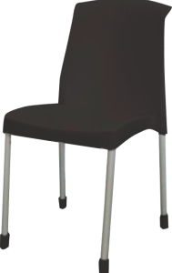 SILLA PLASTICA GALANA NEGRA