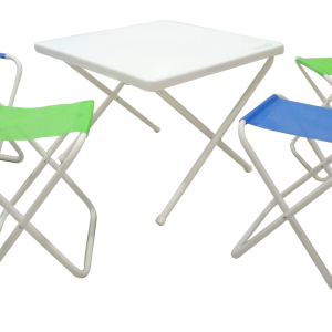 SET DE CAMPING 1 MESA 4 BANQ 90500 DESCANSAR