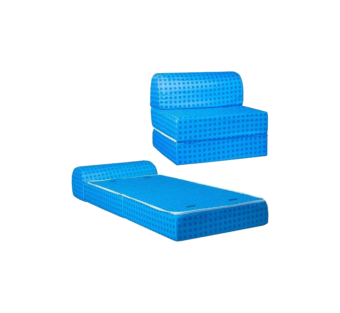 SILLON CAMA 1 PLAZA PLEGABLE AZUL MAXIKING