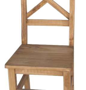 SILLA DE PINO RESPALDO X
