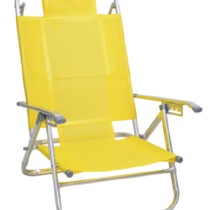 REPOSERA PLAYERA 5 POSICIONES ALUMINIO PULIDO