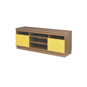 RACK PARA TV/AUDIO 1.60 MTS NOGAL AMARILLO