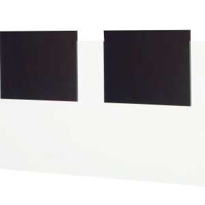 RESPALDO PARA CAMA DE 2 PLAZAS NEGRO/BLANCO