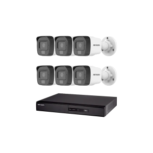 KIT DE VIGILANCIA 6 CAMARAS 6X6 HIKVISION