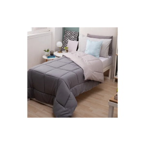 ACOLCHADO BITONO TWIN GRIS TOPO CASABLANCA