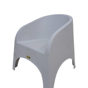 SILLON PLASTICO RATAN ALEJO BLANCO
