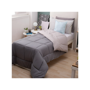 ACOLCHADO GRIS TOPO TWIN CASABLANCA