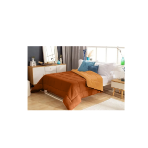 ACOLCHADO BITONO QUEEN TERRACOTA CASABLANCA