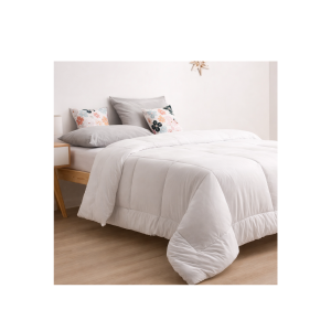 ACOLCHADO ORO LISO TWIN BLANCO CASABLANCA